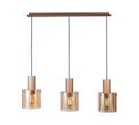 Suspension moderne - ITALUX - Javier - Bronze antique - 3 ampoules - Design contemporain