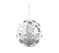 Suspension moderne - ITALUX - Mailone - Blanc - Argent sablé - 6 ampoules E14