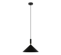 Suspension moderne noire cône E27 40W Drello Italux