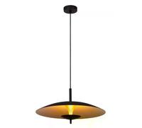Suspension moderne noire intérieur doré Vulcan LED 9W Lucide