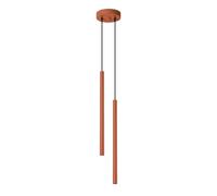 Suspension Sollux Lighting Pastelo 2 Rouge 15x15x114 cm