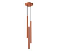 Suspension Sollux Lighting Pastelo 3P Rouge 19,5x19,5x104 cm