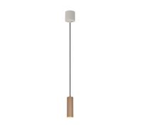 Suspension moderne SOKA Trio tubulaire rainurée café-gris 1xGU10 10W
