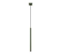 Suspension moderne tube olive 50cm G9 Pure Lume Velino
