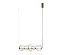 Suspension moderne tubulaire dorée LED 18W Italux Rabel
