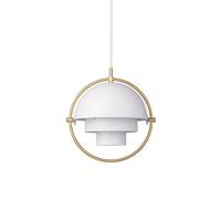 Suspension Multi-Lite Petit Modèle en Laiton & Blanc