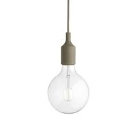 Muuto Lampe à suspension E27 vert olive