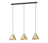 Suspension NARICES E27 3X40W en acier noir 920x220x1100mm