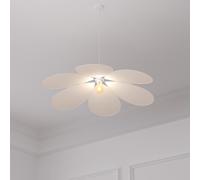 Atmosphera - Suspension Pétales Naya Beige - Ampoule Non Incluse E27 40W - Lustre Bohème 72cm en Métal pour Chambre, Salon, Entrée, Bureau - Hauteur Réglable