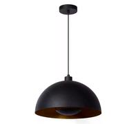 Suspension noire intérieur doré SIEMON E27 40W Lucide