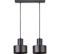 Suspension noire minimaliste double Rif E27 Sigma salon