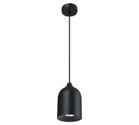 Suspension noire minimaliste métal GU10 Nilo Prestige