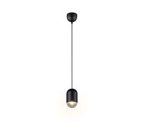 Suspension noire ovale minimaliste 1xE27 15W NARA
