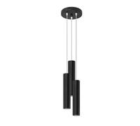 Suspension noire triple tube MODENO Pure Lume 3xGU10