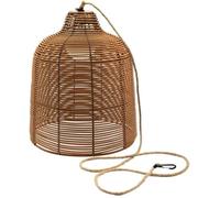 Suspension nomade - LUMISKY - HANG BOHEME - H35 cm - Polyrotin avec corde - LED blanc chaud et blanc dimmable