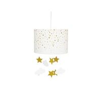 Atmosphera - Suspension enfant - blanc et jaune ocre D30 cm