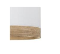 Suspension Olga 1xe27 Blanc/Blanc-Bois Clair Regx40x40 Cm