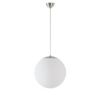 Suspension OSMONT ISI63689 ISIS S3 PM-M en plastique, acier inoxydable brossé / blanc, indice de protection IP40, 40 W, douille E27 HF