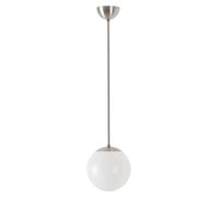 Suspension OSMONT ISI72364 ISIS P1 PM en plastique, acier inoxydable brossé / blanc, indice de protection IP40, 3000 K, LED 8 W