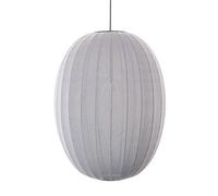 Suspension Ovale en Argent Ø65 ,