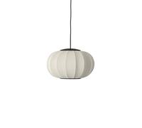 Suspension Ovale Knit-Wit Made By Hand Ø45 LED Blanc Perle