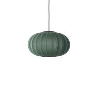 Suspension Ovale Knit-Wit Made By Hand Ø57 Tweed Vert LED