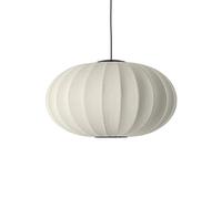 Suspension Ovale Knit-Wit Made By Hand Ø76 LED Blanc Perle