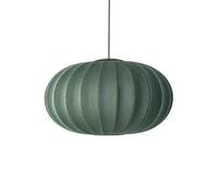 Suspension Ovale Knit-Wit Made By Hand Ø76 Tweed Vert LED