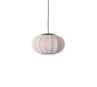 Suspension Ovale Tricoté à La Made By Hand Ø45 LED Rose Clair