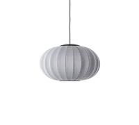 Suspension Ovale Tricoté à La Made By Hand Ø57 LED Argent