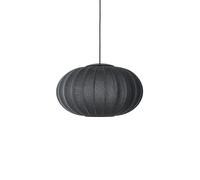 Suspension Ovale Tricoté à La Made By Hand Ø57 LED Noir