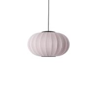 Suspension Ovale Tricoté à La Made By Hand Ø57 LED Rose Clair