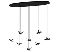 Suspension PARATEBUENO LED 8X4,2W en acier noir 1160x260x1500mm