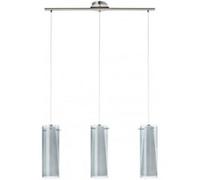 Suspension PINTO NERO 3 ampoules nickel satiné Multicolore G
