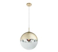 Suspension plafonnier boule design salon salle à manger éclairage lampe suspendue en verre OR dans un ensemble comprenant des ampoules LED