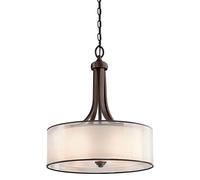Elstead Lighting Lacey lampe suspendue 4x40 W marron-crème KL-LACEY-P-L-MB
