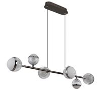 Suspension plafonnier lampe suspendue LED métal Télécommande variable L 90 cm