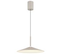 Suspension plafonnier métal couleur sable LED 4000K D 47,5 cm