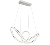 Suspension Plafonnier Suspension chromé dimmable Télécommande H 120cm