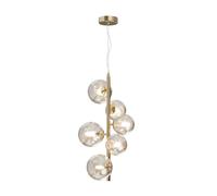 Suspension plafonnier suspension lampe design doré lampe de salle à manger H 170 cm