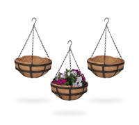 Relaxdays Suspension pour plantes en lot de 3