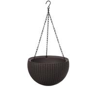 Suspension plantes pot suspendu pot a fleurs Curver Keter exterieur effet rotin