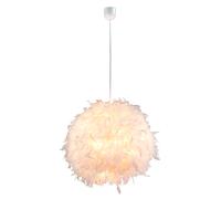 Suspension plumes plume blanche plafonnier suspension blanche suspension, métal, douilles E27, DxH 45x120 cm