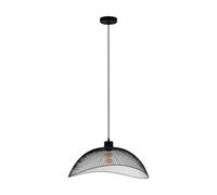 Suspension POMPEYA E27 1X60W en acier noir 570x540x1100mm