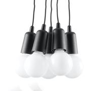 Sollux Lighting Diego lampe suspendue 5x60 W noir SL.0574