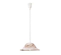 Suspension Rabalux Alabastro Ø42 verre tabac E27 brun