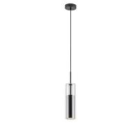 Suspension Rabalux Kalevi GU10 noire mat Ø8 cm métal