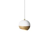Mater Pendentif de rayon blanc. médium-détail en chêne à l'écran