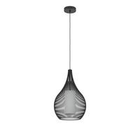 Suspension RAZONI 1 E27 1X40W en acier noir D325mm