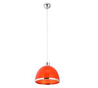 Suspension rétro avec abat-jour rouge CARLO D23